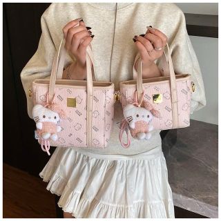 Tặng kèm gấu treo - Túi xách nữ đeo chéo hình kitty dáng làn