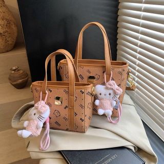 Tặng kèm gấu treo - Túi xách nữ đeo chéo hình kitty dáng làn