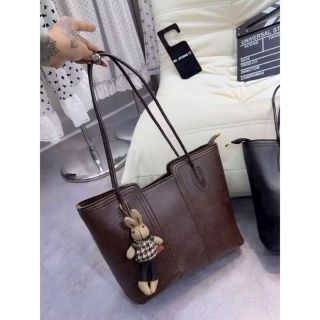 Tặng kèm gấu treo - Túi xách nữ , công sở tote da trơn sz to vừa a4