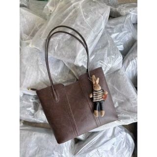 Tặng kèm gấu treo - Túi xách nữ , công sở tote da trơn sz to vừa a4