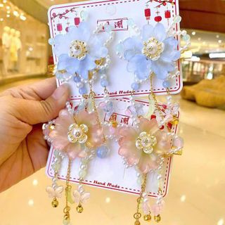 VĨ 2 KẸP TÓC CỔ PHONG HOA PHA LÊ