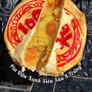 BÁNH PÍA ĐẬU XANH SẦU RIÊNG 8 TRỨNG, ĐẶC SẢN TRỨ DANH 500G - WINNIE HOUSE