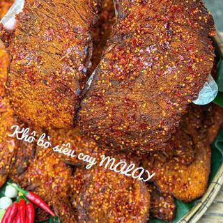 KHÔ BÒ SIÊU CAY MALAY, ĂN LÀ KHÓ DỪNG TAY 250G - WINNIE HOUSE