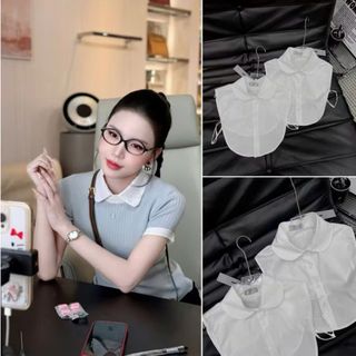 CỔ ÁO SƠ MI GIẢ 2 KIỂU – CỔ SEN & CỔ NHỌN CHO NÀNG SÀNH ĐIỆU - PIPI STORE