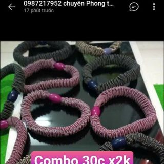 Cột tóc nữ xinh nhiều màu mix