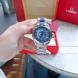 ĐỒNG HỒ NAM CAO CẤP TỰ ĐỘNG ÔMÊGHA SEAMASTER MẶT XANH NHẠT