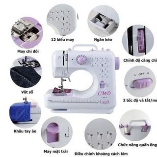 MÁY MAY MINI GIA ĐÌNH 505 (12 LOẠI KHÂU)
