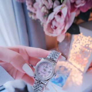 ĐỒNG HỒ NAM NỮ CAO CẤP RÔLET DÂY THÉP MẶT XÀ CỪ MÁY PIN