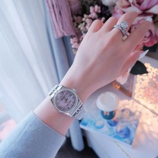 ĐỒNG HỒ NAM NỮ CAO CẤP RÔLET DÂY THÉP MẶT XÀ CỪ MÁY PIN