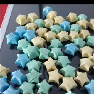 Ngôi sao giấy xếp sẵn siêu đẹp xếp kỹ nha