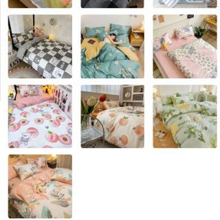 Bộ Chăn Ga Gối Cotton Poly Dành Cho Homestay, Khách Sạn, Căn Hộ, Chất Liệu Cotton Có Hoa Văn Mới Nhất Cao Cấp Mềm Mịn CÓ VỎ CHĂN