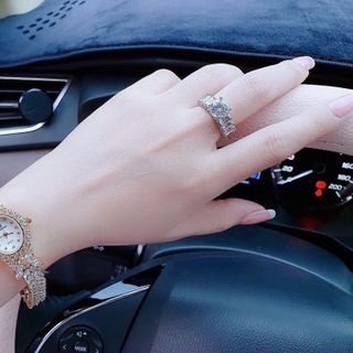 ĐỒNG HỒ NỮ CHÍNH HÃNG FUNMEI F2047 ĐÍNH PHA LÊ FULLBOX TEM HÃNG