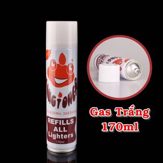 Bình gas 170ml màu trắng refills all lighters