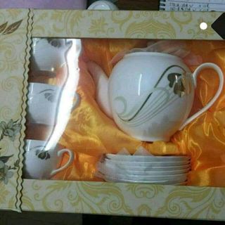Bộ Ấm Chén Đĩa Kê Hàn Quốc Tròn Rẻ, Bộ 6 ly trà, Bộ 6 ly dĩa bình trà