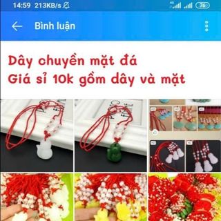 Nhiều mẫu dây chuyền mặt đá có màu xanh lá, trắng, mẫu đẹp xinh