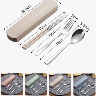Hộp Đựng Muỗng Đũa Nĩa Lúa Mạch Bộ Muỗng Đũa Nĩa Lúa Mạch
