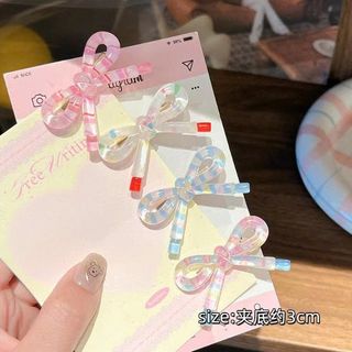 VĨ 5 KẸP TÓC NƠ MÀU THẠCH