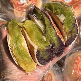 BÁNH PÍA CHAY TAM SẮC, VỊ NGON AN LÀNH, QUÀ BIẾU CAO CẤP 580G - WINNIE HOUSE