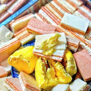 BÁNH XỐP KEM SẦU RIÊNG, HƯƠNG VỊ TUỔI THƠ 500G - WINNIE HOUSE