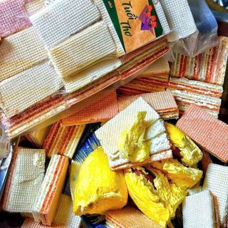 BÁNH XỐP KEM SẦU RIÊNG, HƯƠNG VỊ TUỔI THƠ 500G - WINNIE HOUSE