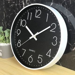 Đồng hồ treo tường trang trí nhà cửa REDEPCHAT68 - Bảo Hành 12 tháng - Đường kính 30cm QUARTZ