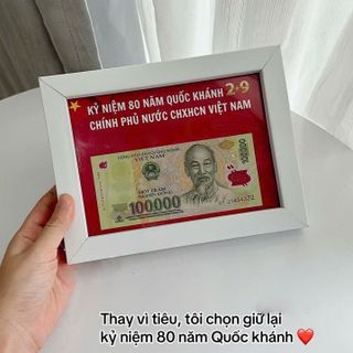 Khung Đựng Tiền 80 Năm Quốc Khánh