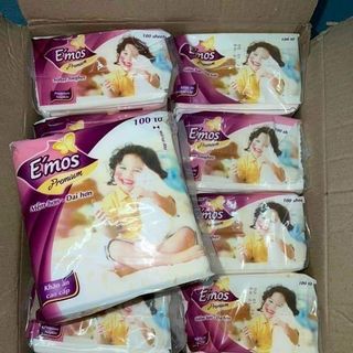 Set 30 gói khăn giấy vuông Emos 330 x 330 . Loại 1