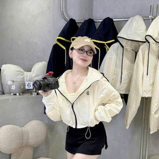 Áo khoác dù nhăn 2 lớp dành cho nữ