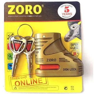 Ổ KHÓA ĐĨA XE MÁY ZORO CHỐNG TRỘM