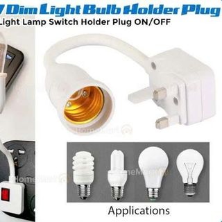ĐUI ĐÈN E27 UỐN CONG CÓ CÔNG TẮC