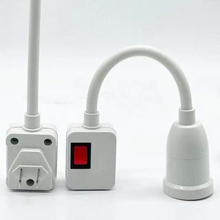 ĐUI ĐÈN E27 UỐN CONG CÓ CÔNG TẮC