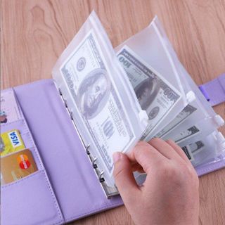 SỔ TIẾT KIỆM GỒM RUỘT GIẤY KẺ Ô VÀ 10 TÚI ZIP