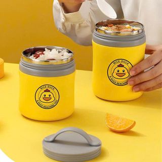 BÌNH Ủ CHÁO CON VỊT VÀNG 450ML KÈM MUỖNG