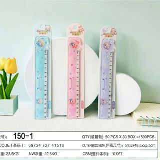 THƯỚC CỨNG Cartoon Ruler 15CM