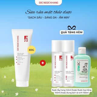SỮA RỬA MẶT THẢO DƯỢC 300G TẶNG 1 TRONG 3 QUÀ