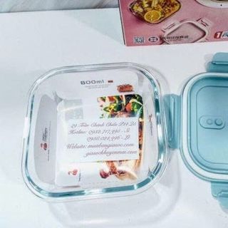 HỘP THỦY TINH VUÔNG 520ML BX2002