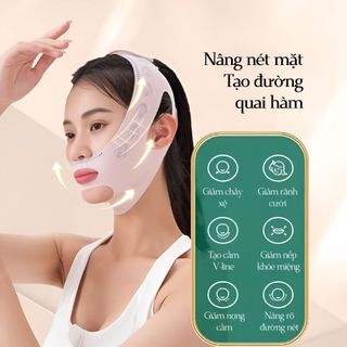 1 Đai Nâng Cơ Định Hình Khuôn Mặt Vline Dùng Ban Đêm Và Ban Ngày Thoáng Khí
