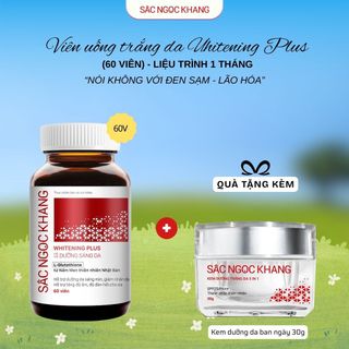 Viên Uống Dưỡng Trắng Vượt Trội Whitening Plus [Hộp 60 viên] TẶNG QUÀ