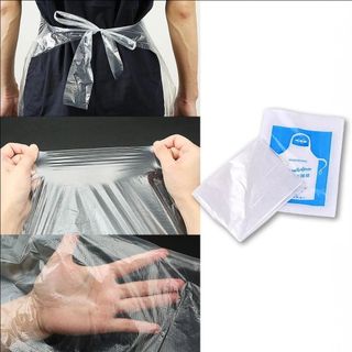 Set 25 Cái Tạp Dề Nilon Chống Dơ, Bẩn Giữ Vệ Sinh Dùng 1 Lần