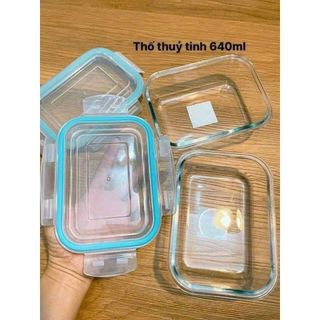 HỘP THỦY TINH CHỮ NHẬT 640ML BX1002