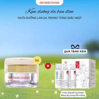 Kem Dưỡng Trắng Da Ban Đêm [Hộp 30g] TẶNG 1 TRONG 2 QUÀ