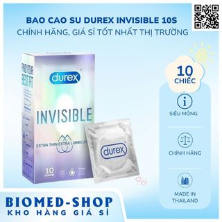 Bao cao su Durex INViSIBLE 10s - Chính Hãng