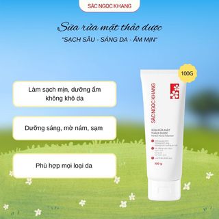 Sữa Rửa Mặt Thảo Dược Sắc Ngọc Khang [Tuýp 100g]