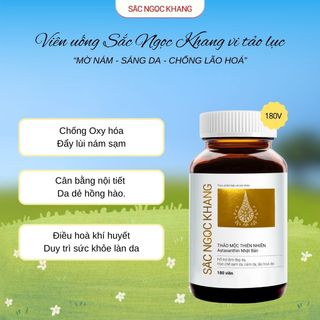 Viên Uống Sắc Ngọc Khang Vi Tảo Lục [Hộp 180 viên]