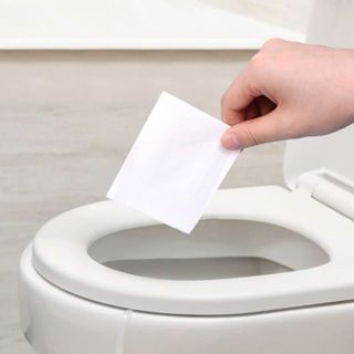 10 Miếng Giấy Lót Bồn Cầu Tự Phân Hủy - Vỏ Bọc Bồn Cầu Nhà Vệ Sinh Dùng 1 Lần