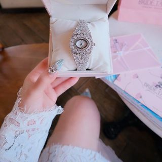 ĐỒNG HỒ NỮ CHÍNH HÃNG BRIDETALK VƯƠNG MIỆN ĐÍNH PHA LÊ FULLBOX TEM