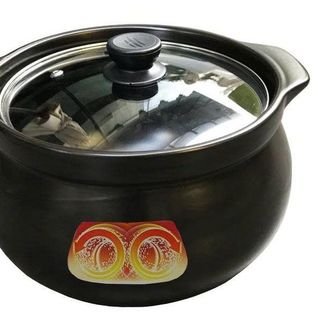 NỒI ĐẤT HẦM 5 LÍT NẮP THỦY TINH CAO CẤP