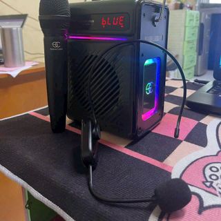Loa bluetooth mini tích hợp trợ giảng - kèm micro càm tay và micro trợ giảng