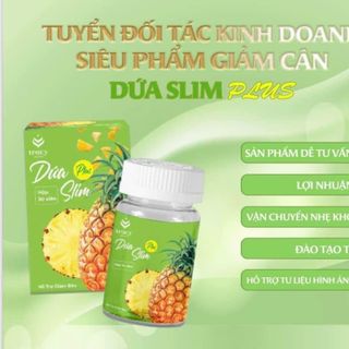 Giảm cân Dứa Slim Plus hộp 30 viên + khoá cân