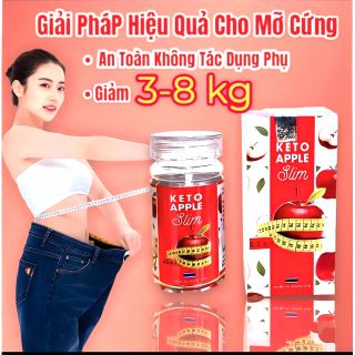 Giảm cân keto apple slim táo hộp 30 viên